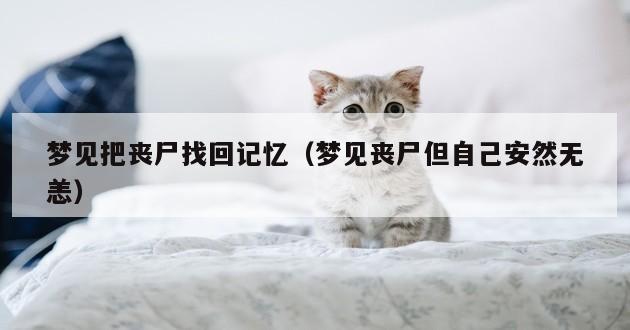 梦见把丧尸找回记忆（梦见丧尸但自己安然无恙）