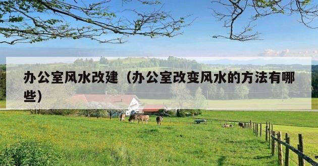 办公室风水改建（办公室改变风水的方法有哪些）