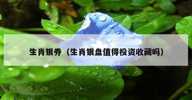 生肖银券（生肖银盘值得投资收藏吗）