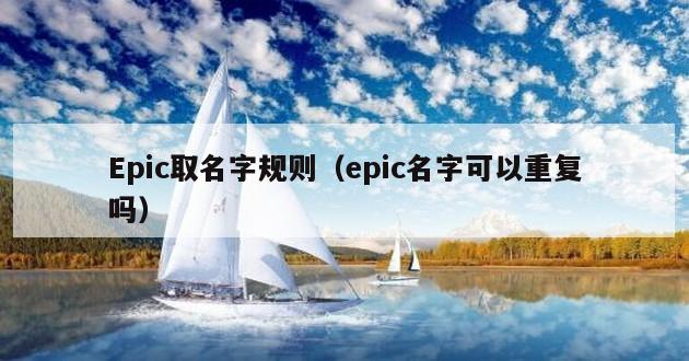 Epic取名字规则（epic名字可以重复吗）