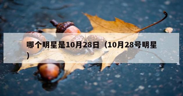 哪个明星是10月28日（10月28号明星）