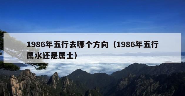 1986年五行去哪个方向（1986年五行属水还是属土）