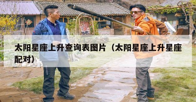 太阳星座上升查询表图片（太阳星座上升星座配对）