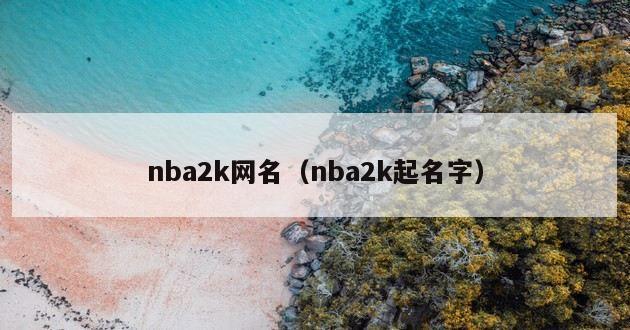 nba2k网名（nba2k起名字）