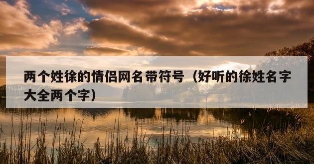 两个姓徐的情侣网名带符号（好听的徐姓名字大全两个字）