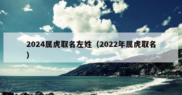 2024属虎取名左姓（2022年属虎取名）