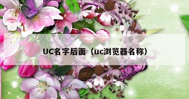 UC名字后面（uc浏览器名称）