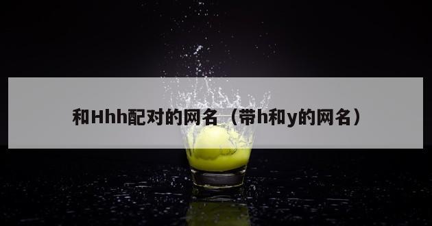 和Hhh配对的网名（带h和y的网名）